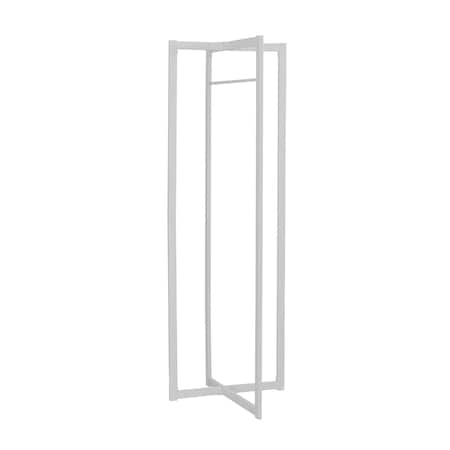Monarch Specialties Coat Rack, Hall Tree, Free Standing, Hanging Bar, Entryway, 72"H, Bedroom, Metal, White I 2151